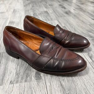 ALDEN 684 Full Strap Penny Loafers Shell Cordovan Leather Sz 11